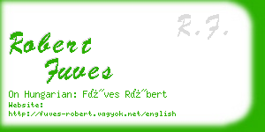 robert fuves business card